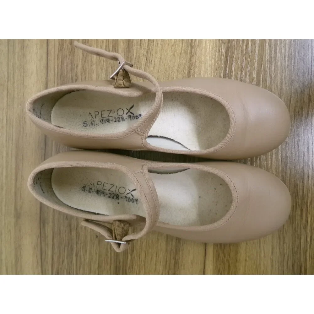 Pre-Owned Dance Tap Shoes Capezio Kids 4M Mary Jane Leather Buckle